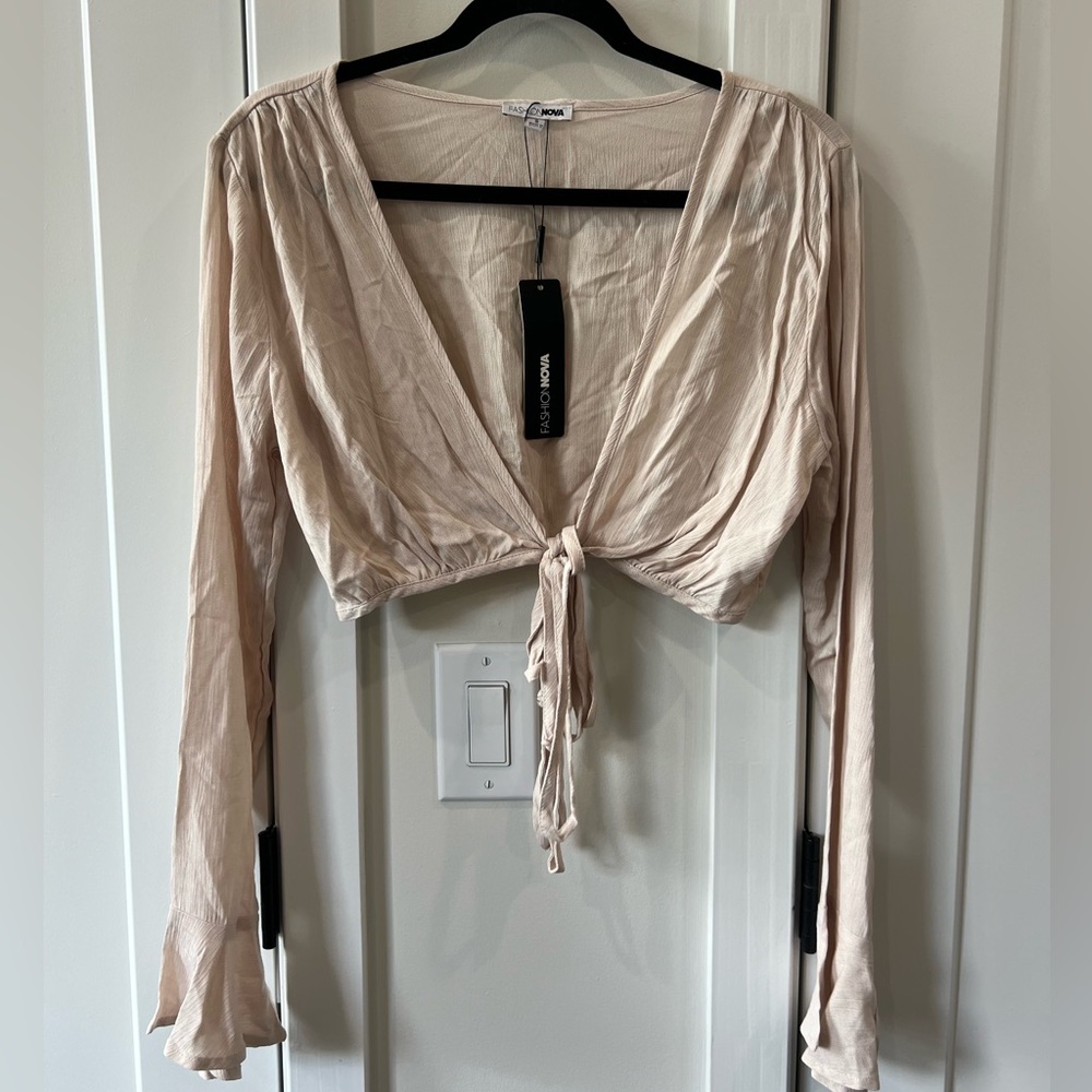 Fashion Nova | Cropped Bell Sleeve Top